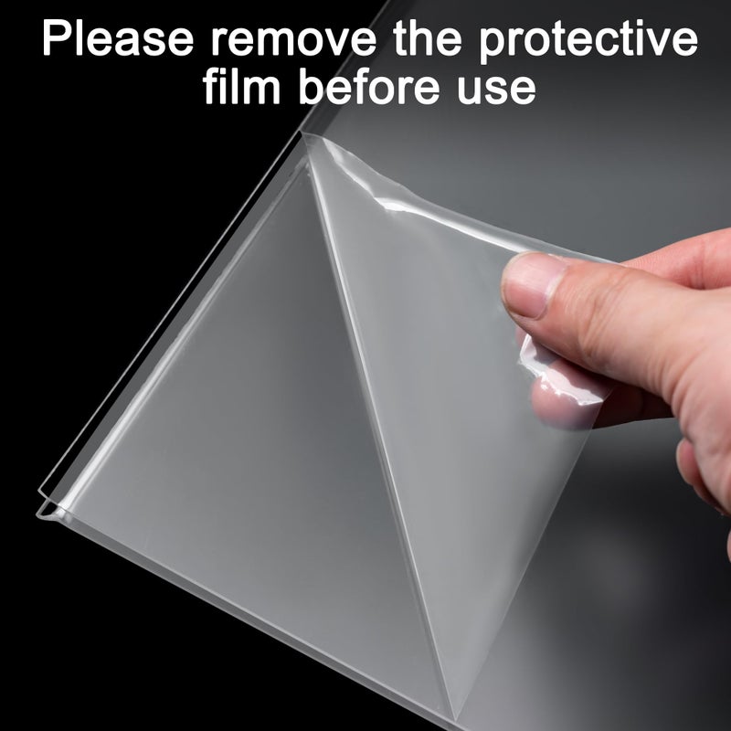 Hoewina Acrylic Sign Holder 5 x 7 Inch 6 Pack - acrylic display stands for Store table sign holder - Vertical Double-Sided Acrylic Stands, Vendor Booth Display Items - Flyer Holder & Plastic Paper Holder - Acrylic Frame for Restaurants, Office, Home, Store - Image 5
